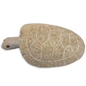 Garden Turtle 6” sculpture craved out of stone by Heather Ritcher. Super Cute!